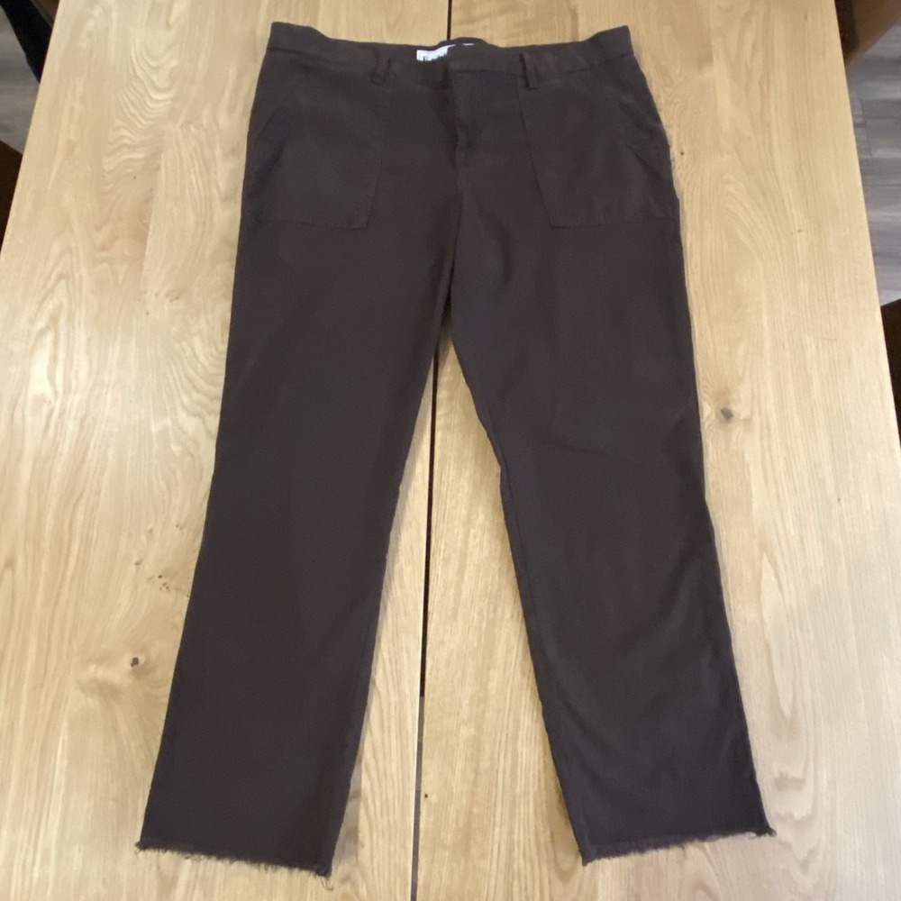 Frank And Eileen $298 Blackrock Utility Pant In Brown; Size 12 Brown Jogg